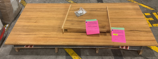 NZ CLZ20662 2 PCE MOSMAN DINING TABLE 240CM NATURAL CARTON 1&2