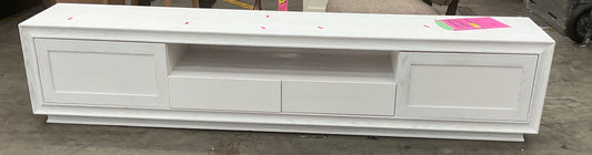 NZ CLZ20654 1 PCE NORTH HAVEN ENTERTAINMENT UNIT 240CM WHITE