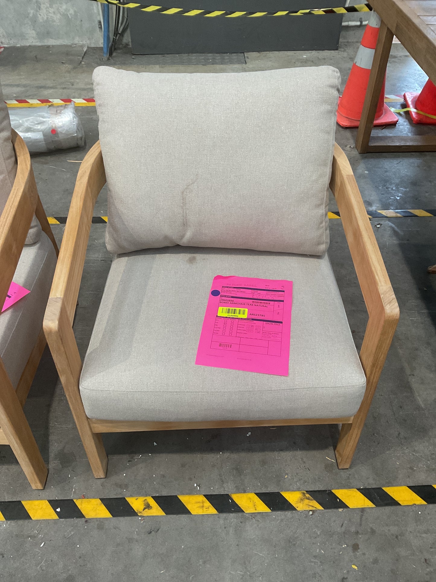 NZ CLZ20644 2 PCE BOREE ARMCHAIR TEAK NATURAL