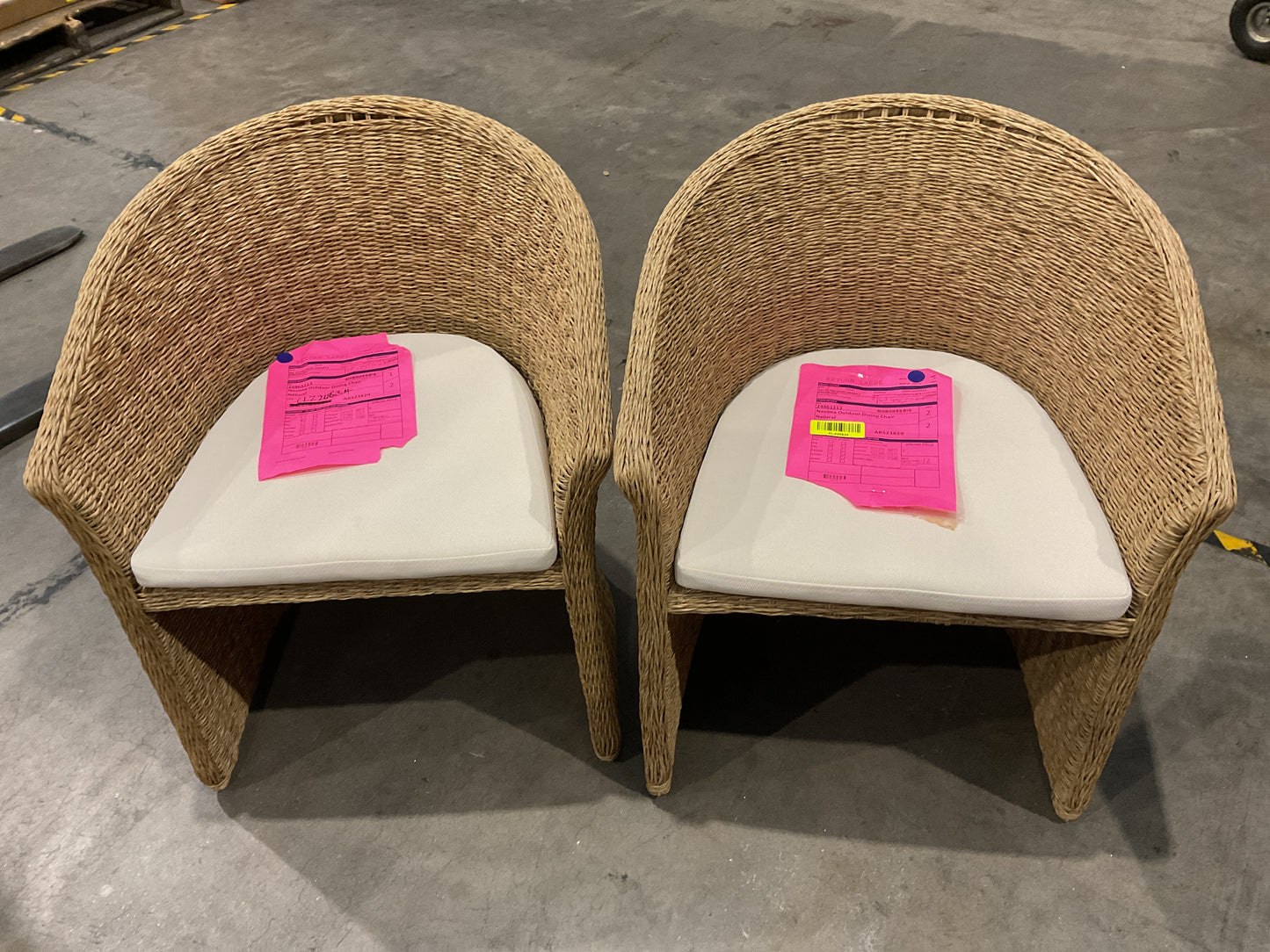 NZ CLZ20634 2 PCE NAVONA OUTDOOR DINING CHAIR   NATURAL