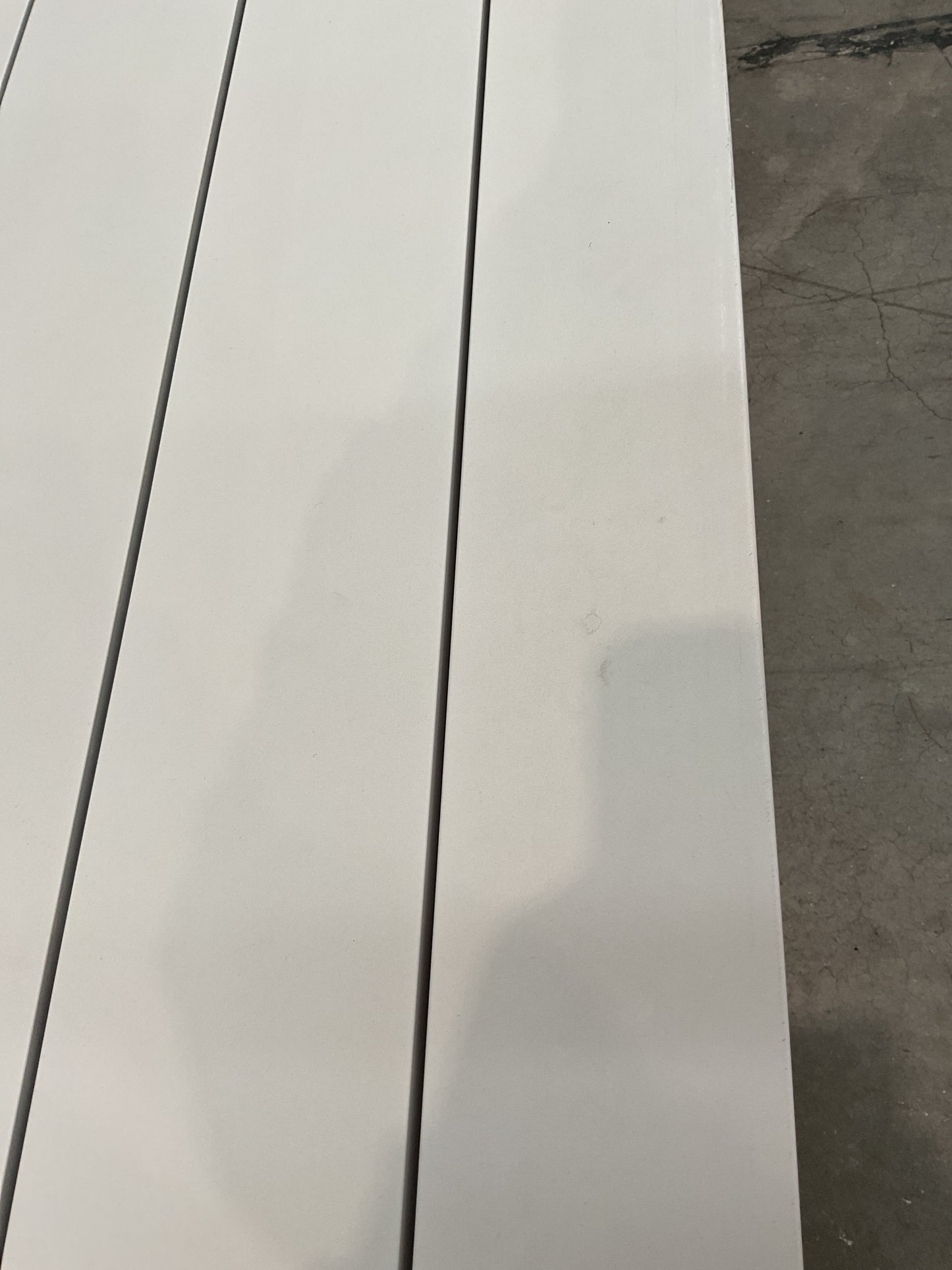 NZ CLZ20620 1 PCE ATAMAN DINING TABLE 240X111.5CM ALUMINIUM OFF WHITE
