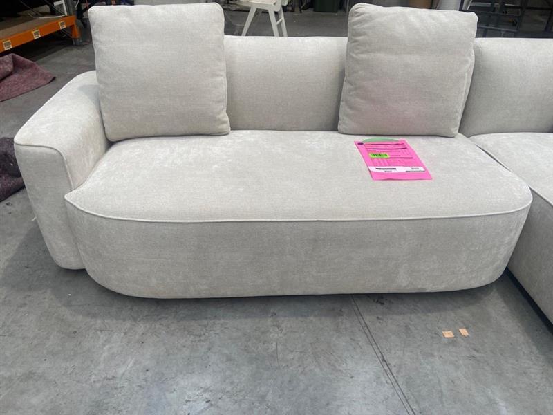 NZ PRZ20263 2 PCE APARTMENT 01 MODULAR SOFA 2.5S LAF GLAMOUR NATURAL