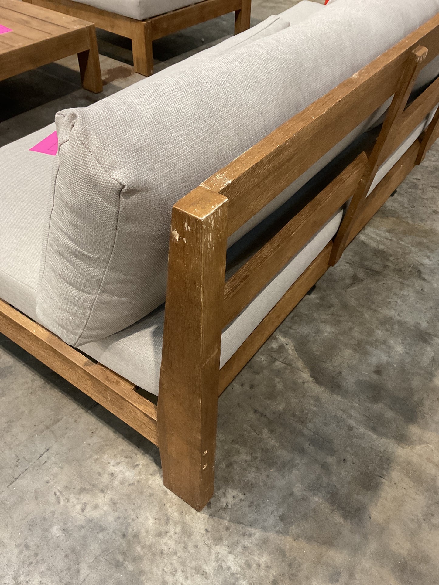 NZ CLZ20635 4 PCE CANNES SOFA 3S ACACIA NATURAL MKII