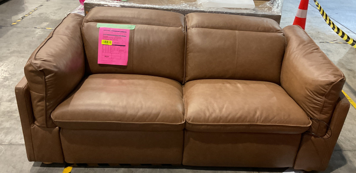NZ CLZ20673 1 PCE SORRENTO ELECTRIC RECLINER SOFA 3S BENDIGO TAN (2 MOTION)