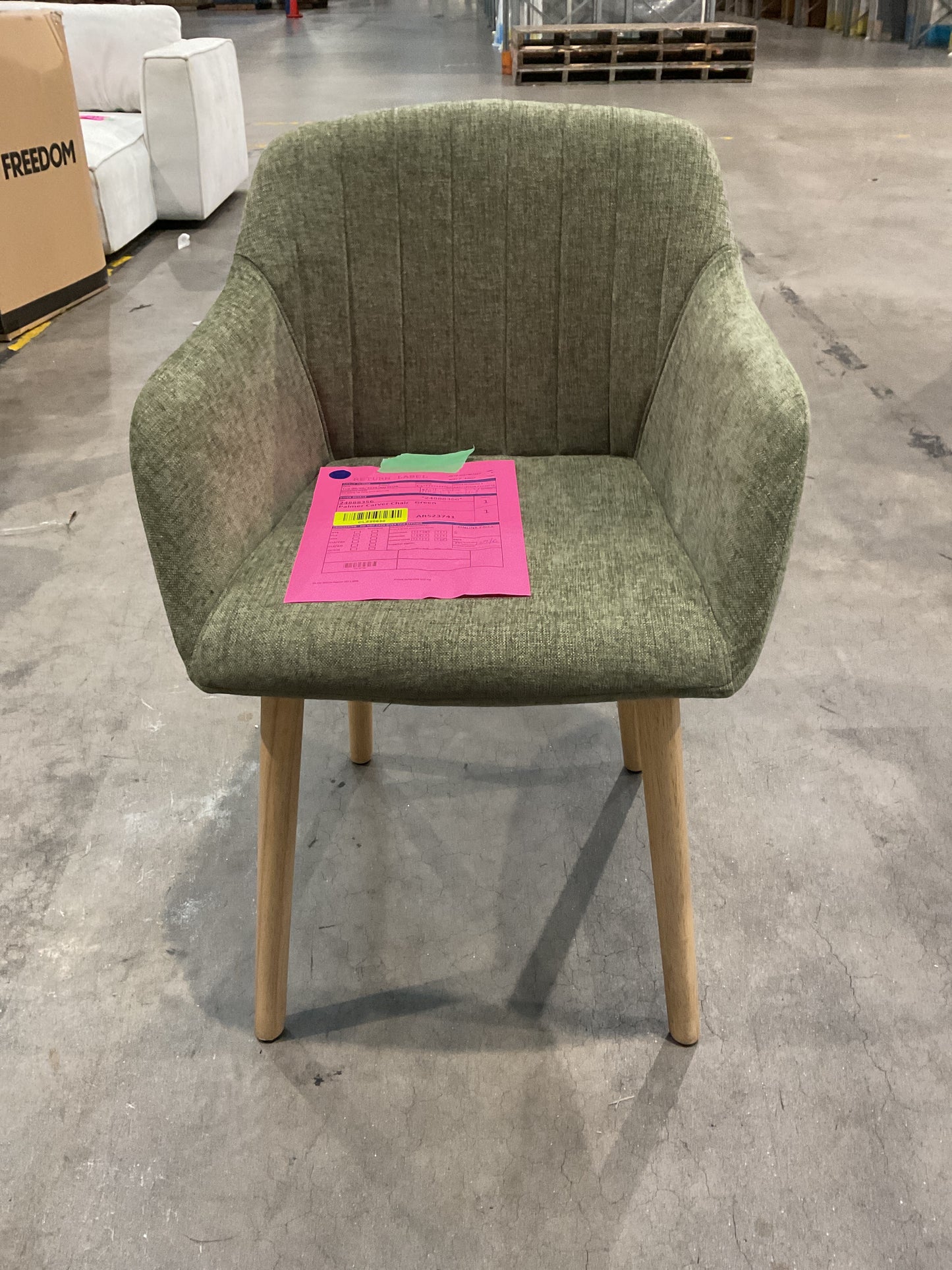 NZ CLZ20630 1 PCE PALMER CARVER CHAIR GREEN