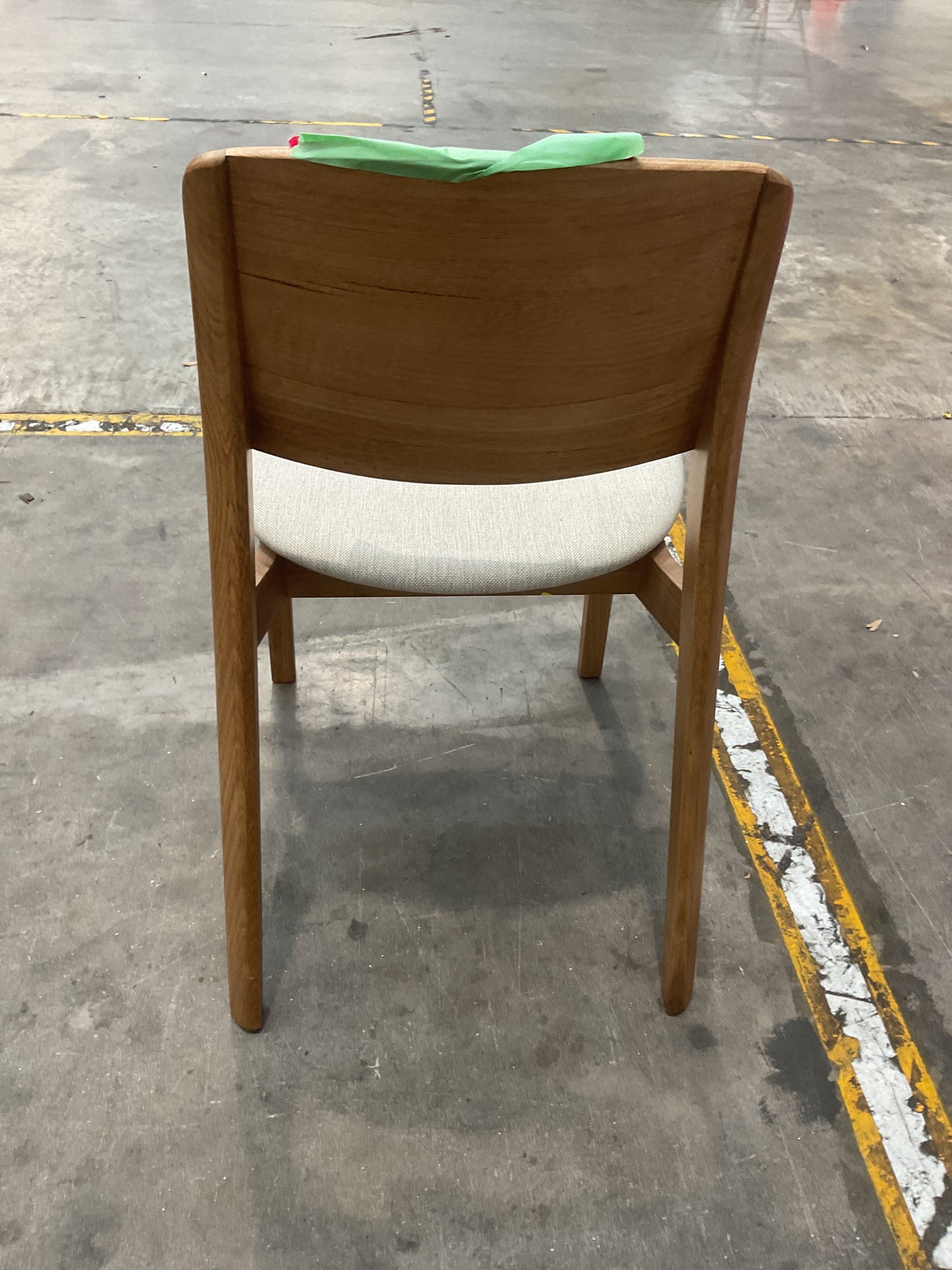 NZ CLZ20652 1 PCE BOWRAL DINING CHAIR NATURAL/LIGHT GREY
