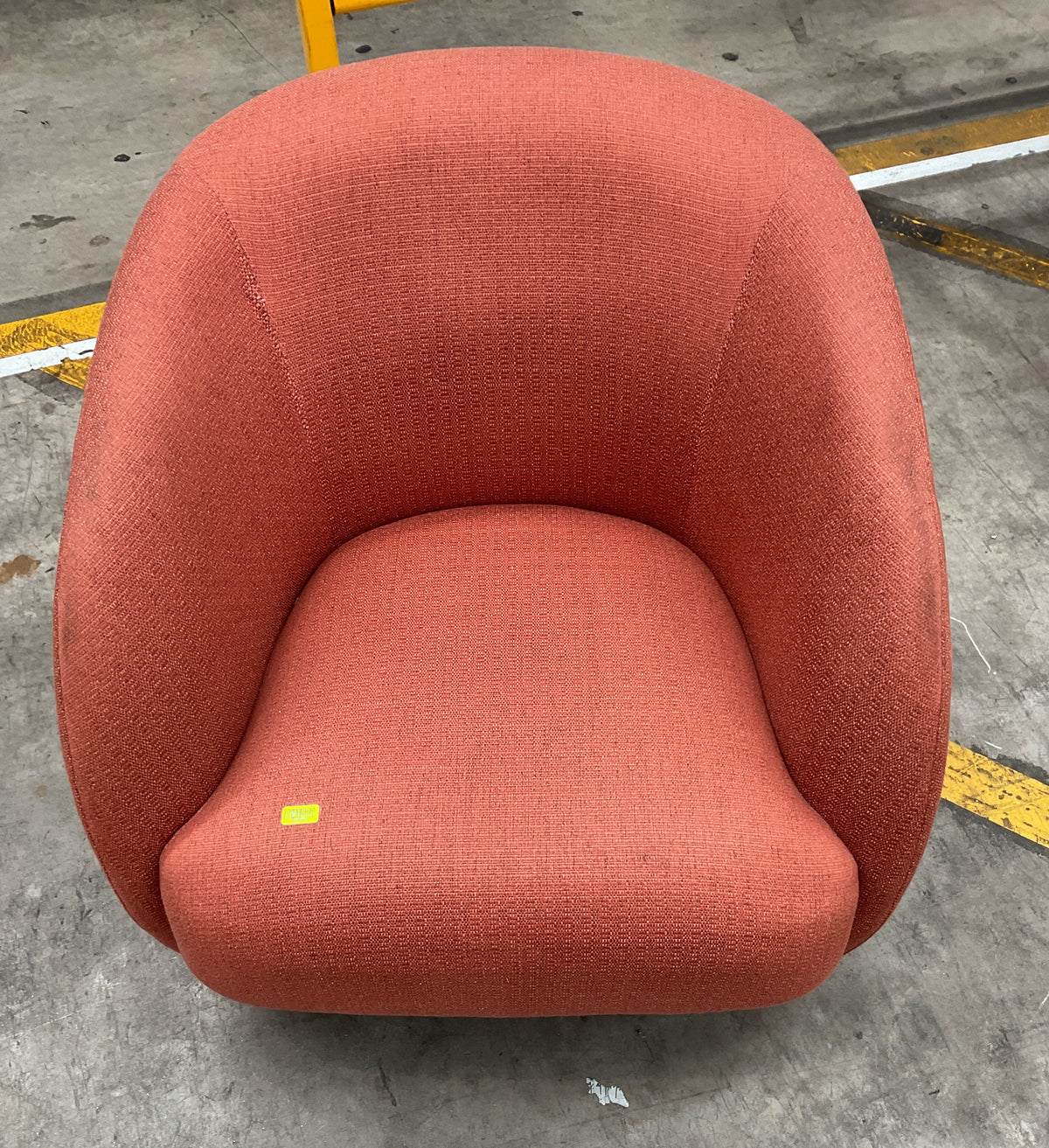 NZ CLZ20687 1 PCE COBBLE OCCASIONAL ARMCHAIR 1S ETON INDIAN RED