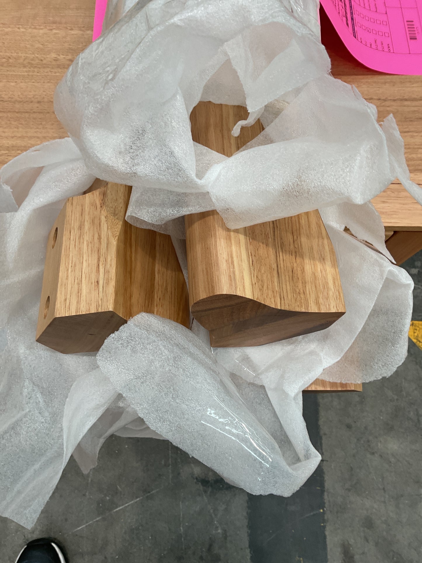 NZ CLZ20597 | 2 PCE | AVALON DINING TABLE 220X105CM NATURAL (Leg are in the box with the top)