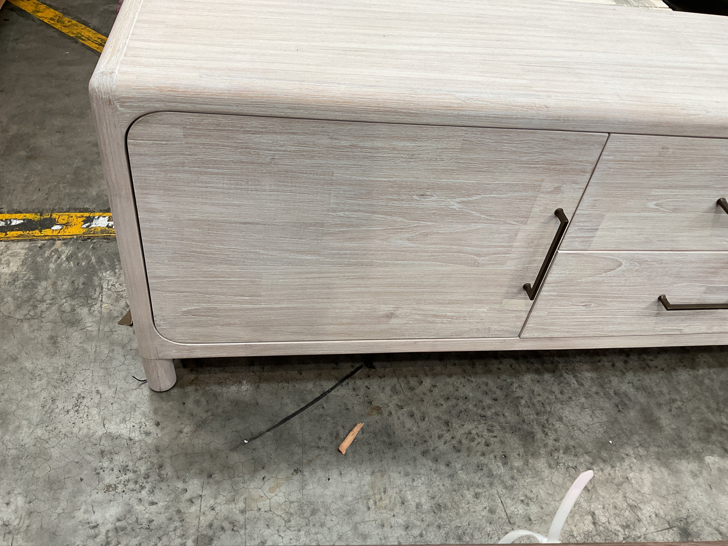 NZ CLZ20623 1 PCE NORTH HAVEN ENTERTAINMENT UNIT 240CM WHITE