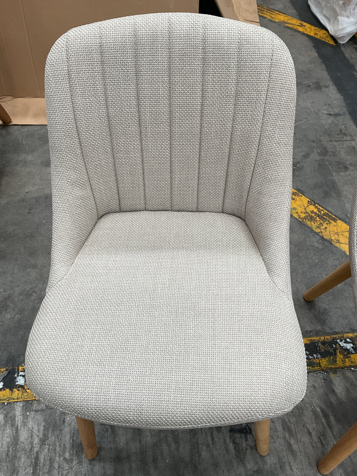 NZ CLZ20708 2 PCE PALMER DINING CHAIR BEIGE