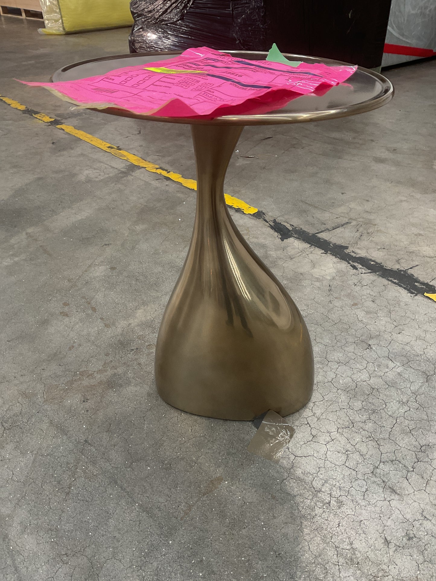NZ CLZ20653 1 PCE AURUM ACCENT TABLE 36CM GOLD