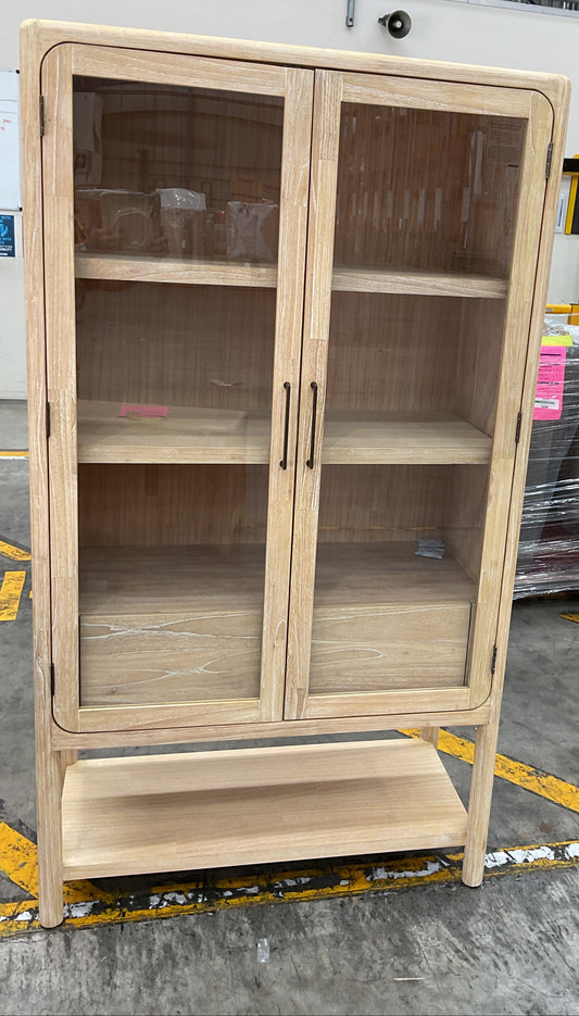 NZ PRZ20254 1 PCE RIVIERA DISPLAY CABINET 100X45CM NATURAL