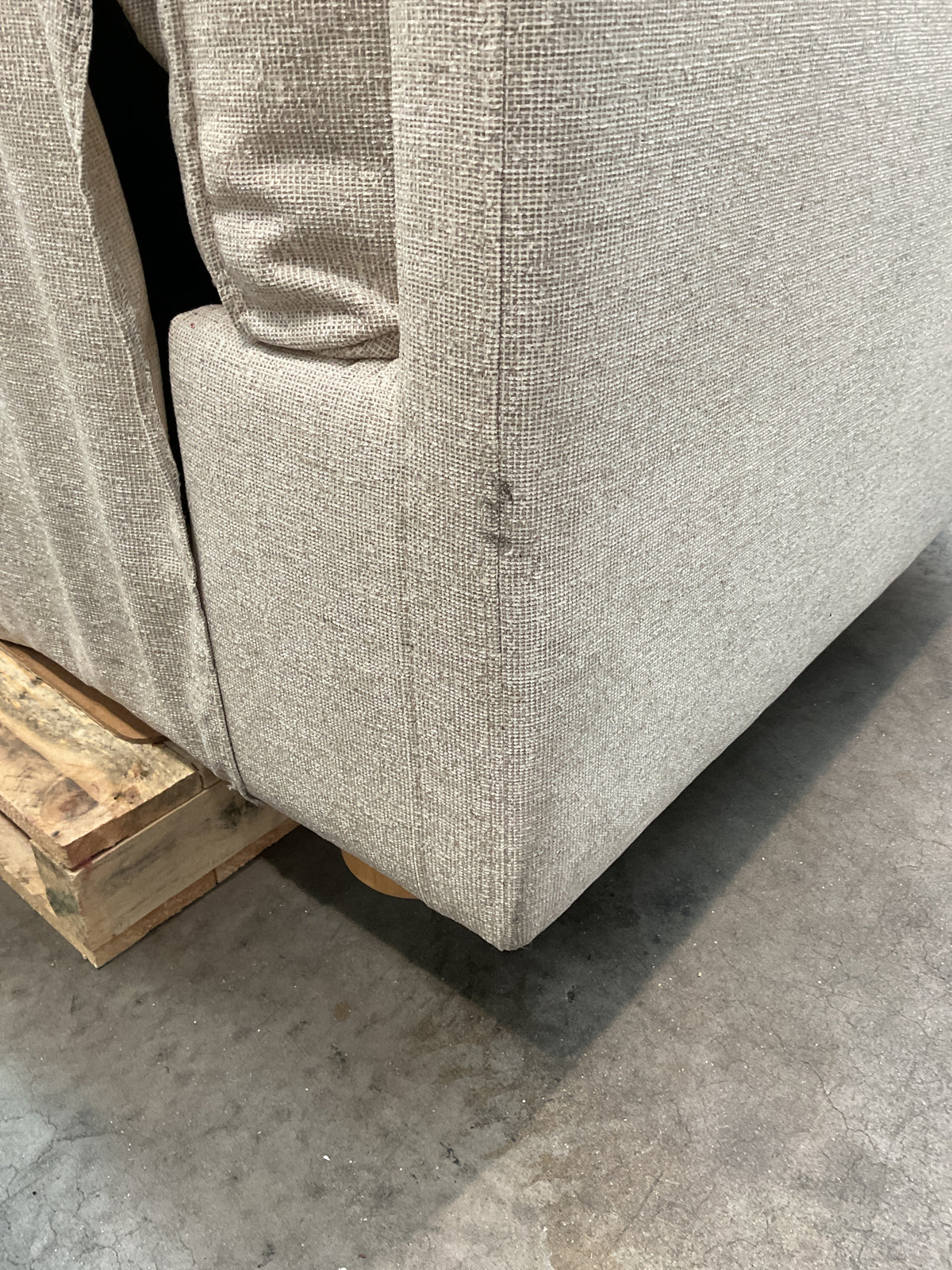 NZ CLZ20682 1 PCE SORRENTO ELECTRIC RECLINER SOFA 2S SANCY OYSTER (2 MOTION)