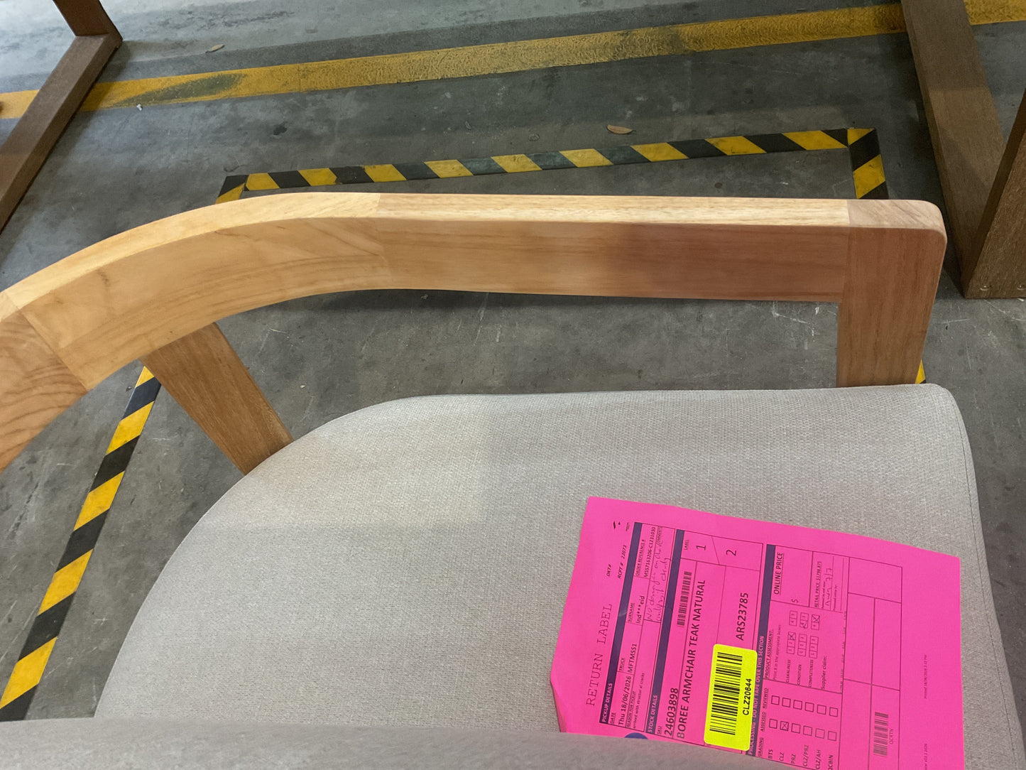 NZ CLZ20644 2 PCE BOREE ARMCHAIR TEAK NATURAL