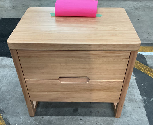 NZ PRZ20260 1 PCE KLARA BEDSID 2 DRAWER NATURAL