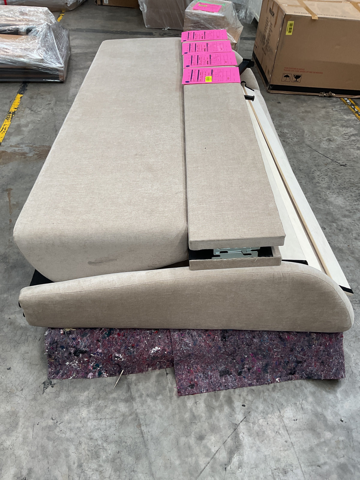 NZ CLZ20711 4 PCE ADELINE BED KING BROWN