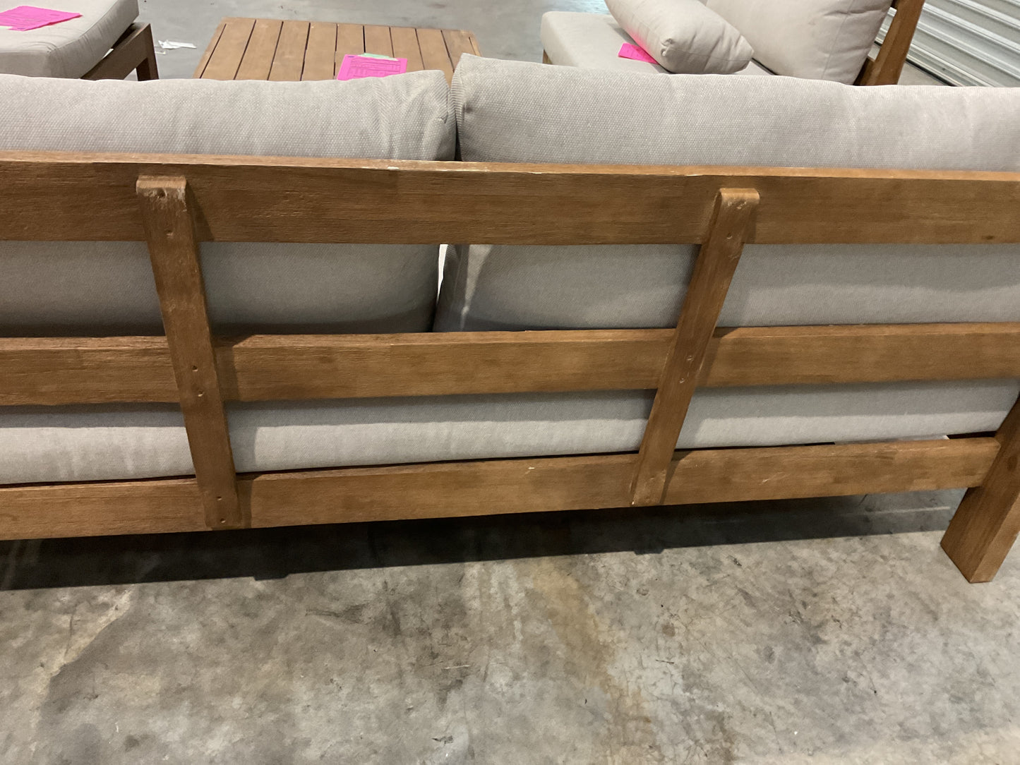 NZ CLZ20635 4 PCE CANNES SOFA 3S ACACIA NATURAL MKII