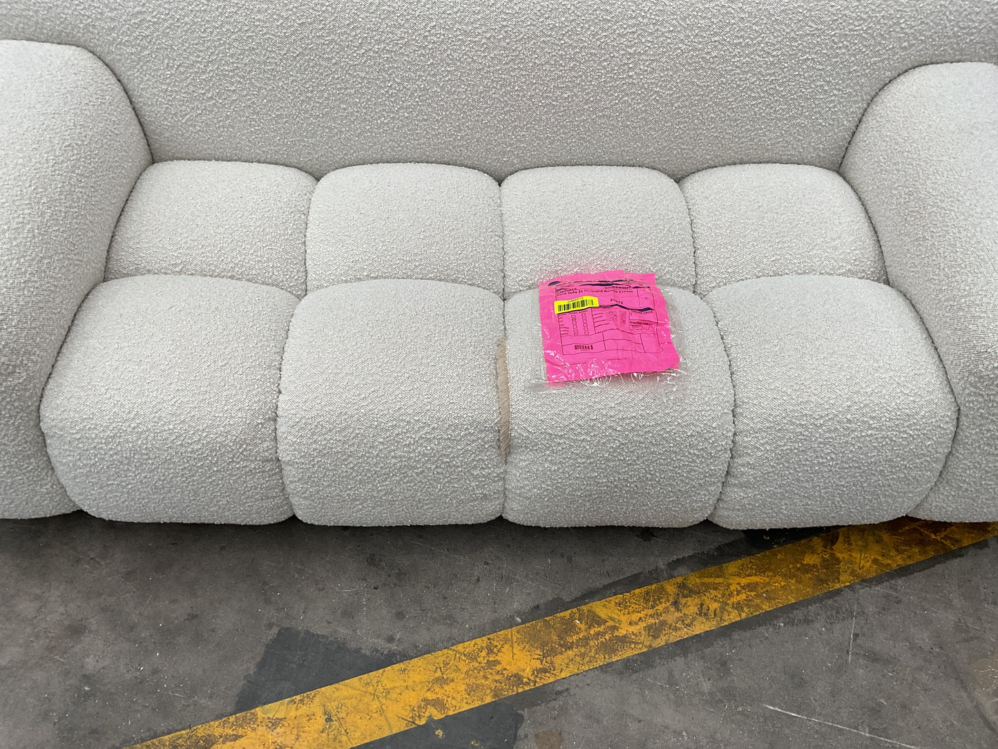 NZ CLZ20577 1 PCE AERO SOFA 2S JACQUARD BOUCLE CREAM