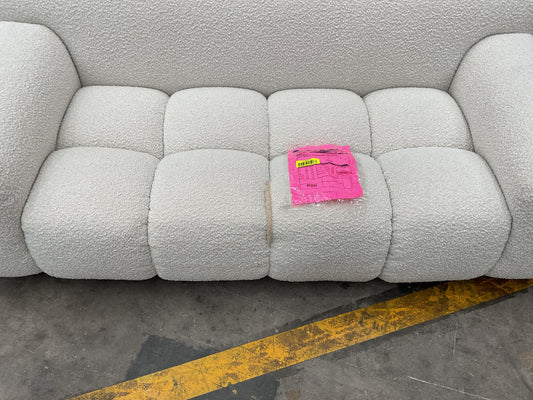 NZ CLZ20577 1 PCE AERO SOFA 2S JACQUARD BOUCLE CREAM