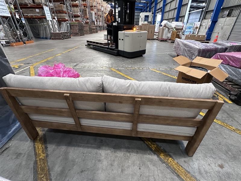 NZ CLZ20258 Cannes Sofa 3S Acacia Natural