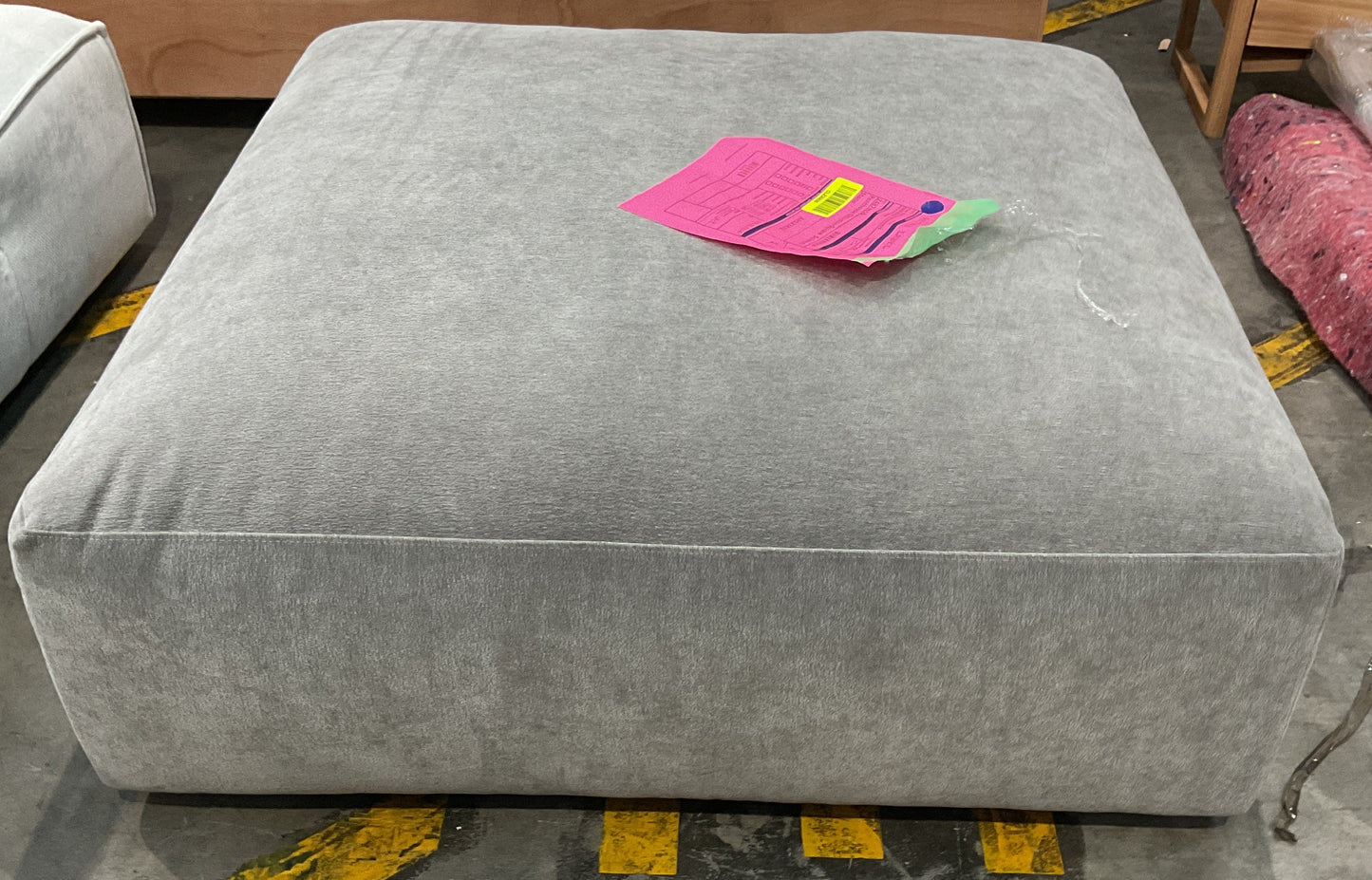 NZ CLZ20636 1 PCE PENTHOUSE OTTOMAN-SQUARE SOLEMN STONE