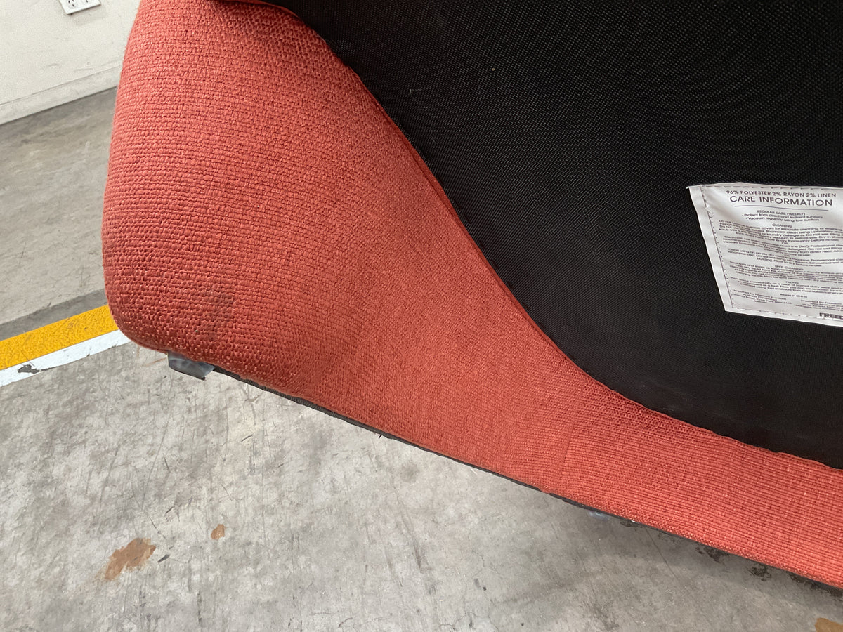 NZ CLZ20687 1 PCE COBBLE OCCASIONAL ARMCHAIR 1S ETON INDIAN RED