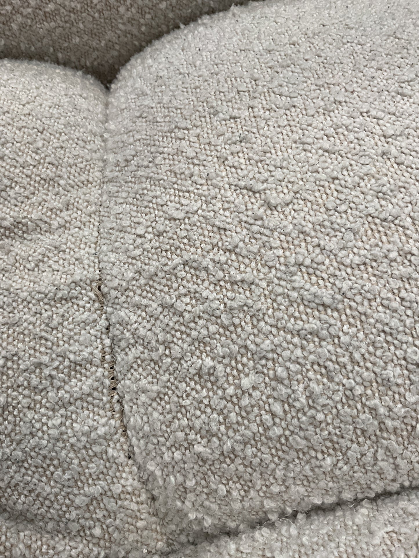 NZ CLZ20608 1 PCE AERO SOFA 3S JACQUARD BOUCLE CREAM