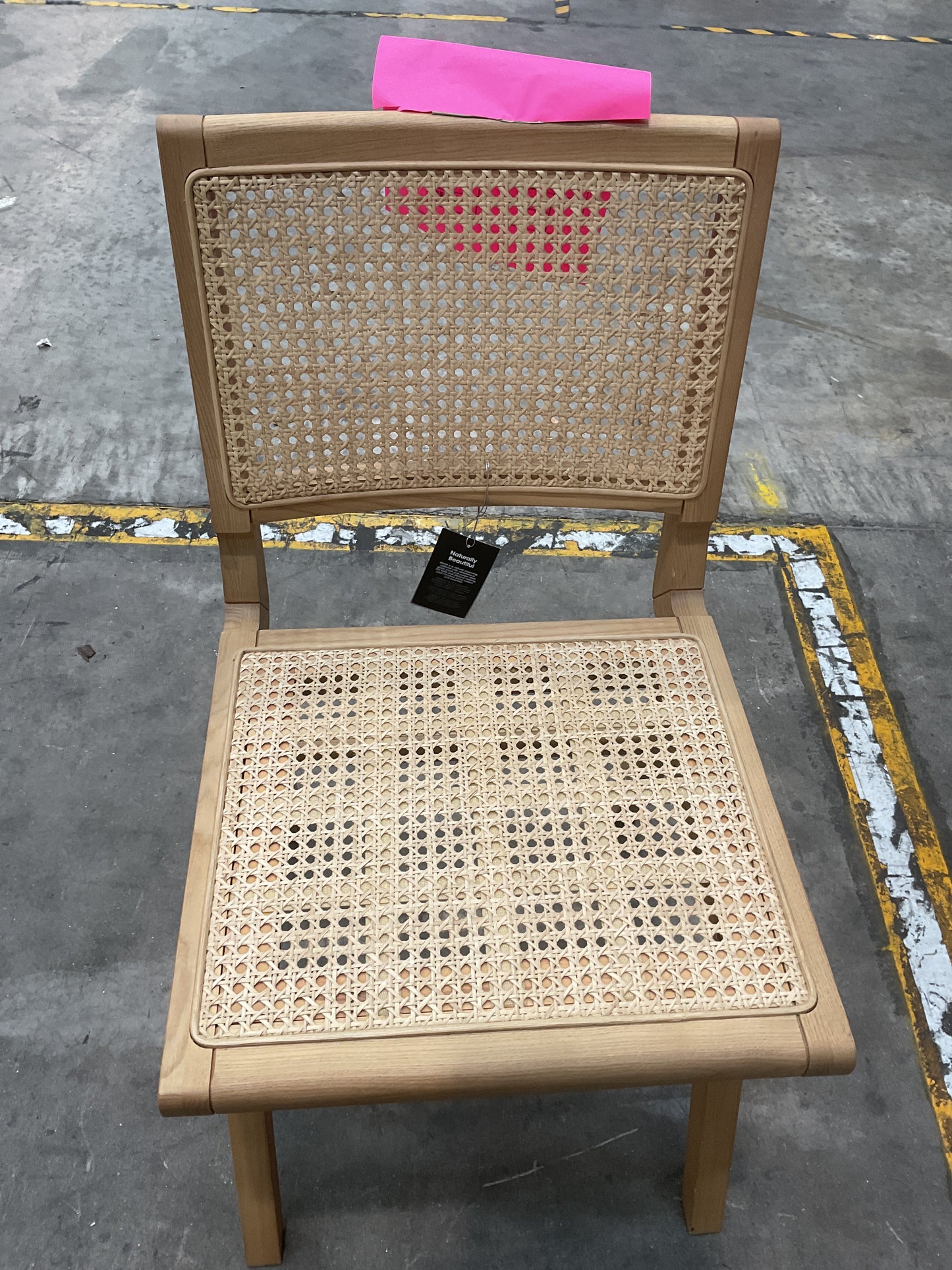NZ CLZ20648 1 PCE HALLIE DINING CHAIR NATURAL