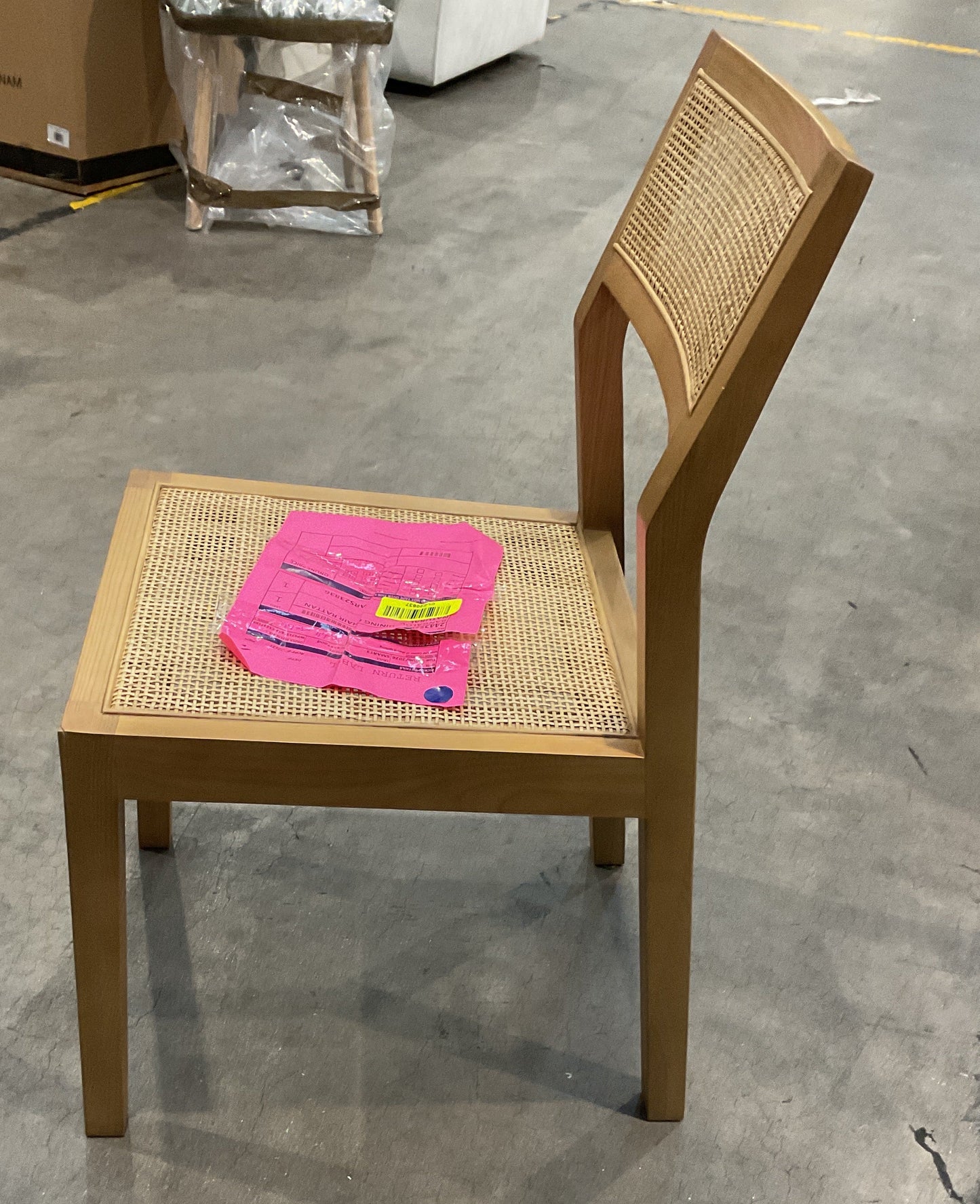 NZ CLZ20637 1 PCE BANGALOW DINING CHAIR RATTAN NATURAL