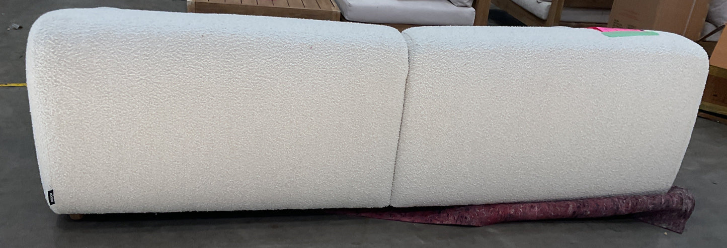 NZ CLZ20608 1 PCE AERO SOFA 3S JACQUARD BOUCLE CREAM