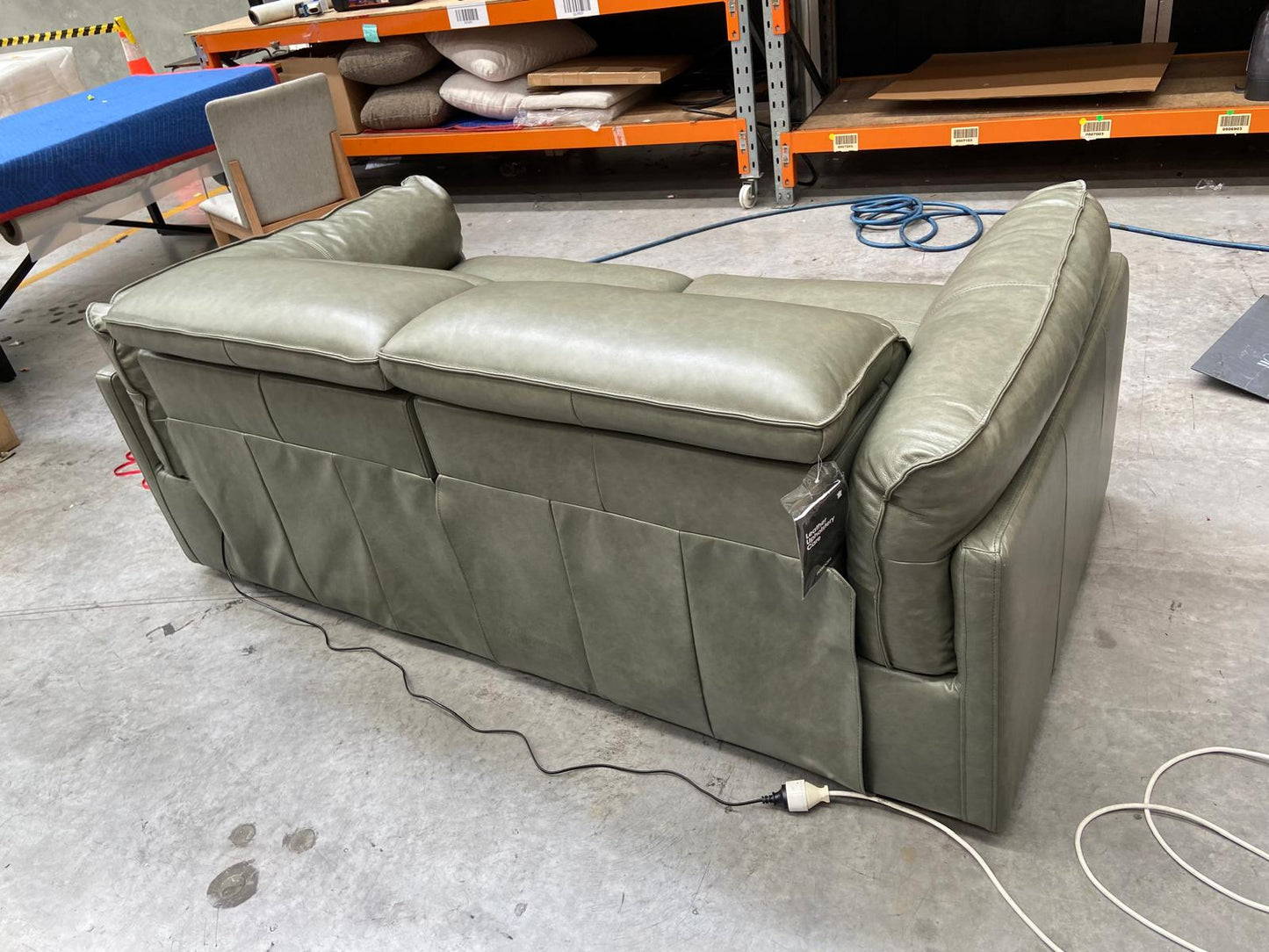 NZ PRZ20179 Sorrento Electric Recliner Sofa 3S Bendigo Green