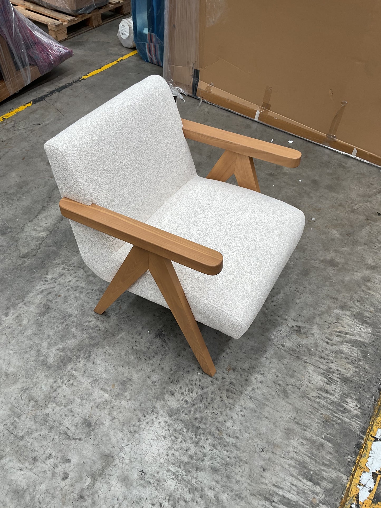 NZ CLZ20241 Tulum Occasional Chair Whisper Withe