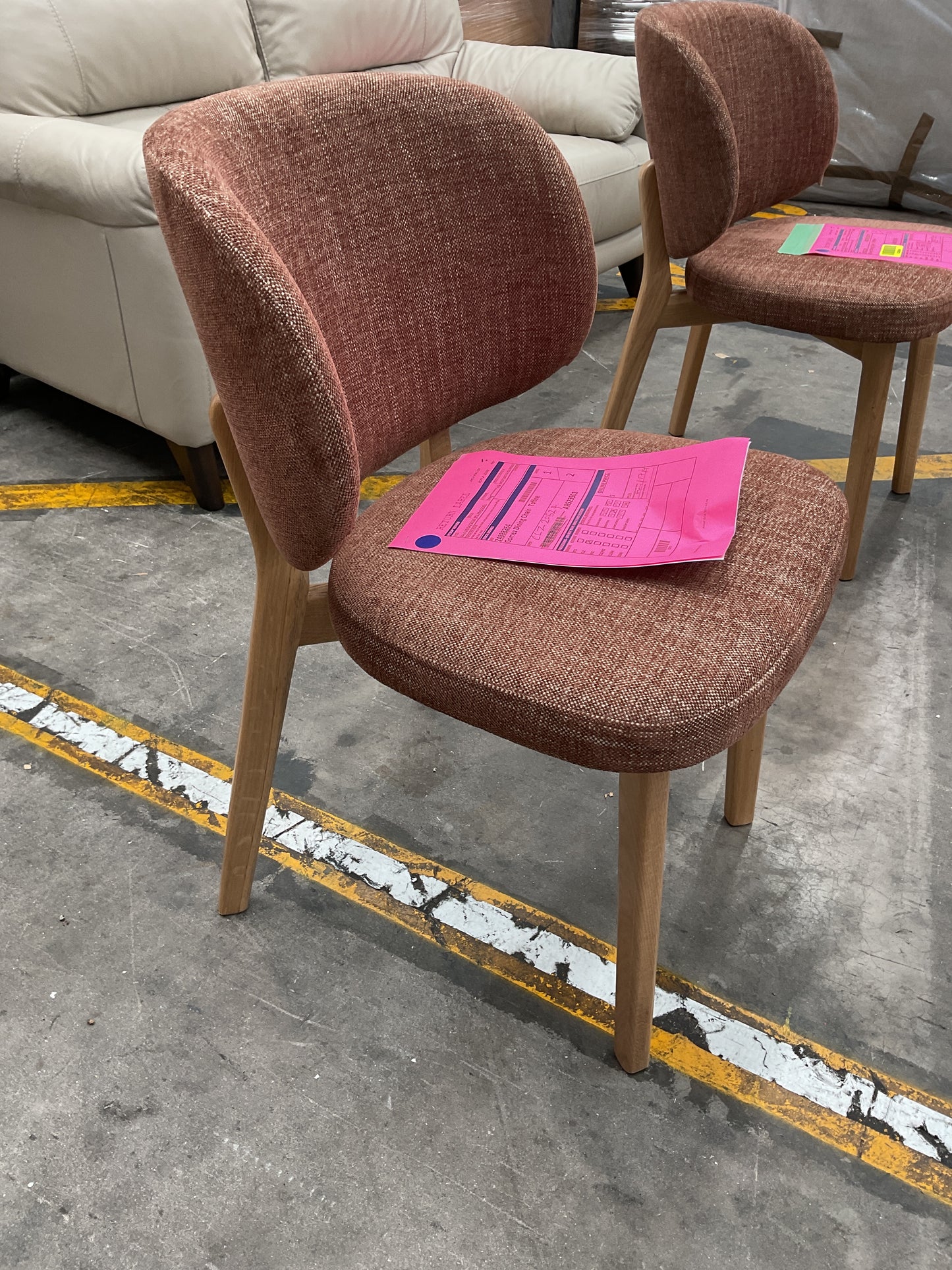 NZ CLZ20524 2 PCE GOMEZ DINING CHAIR TOFFEE