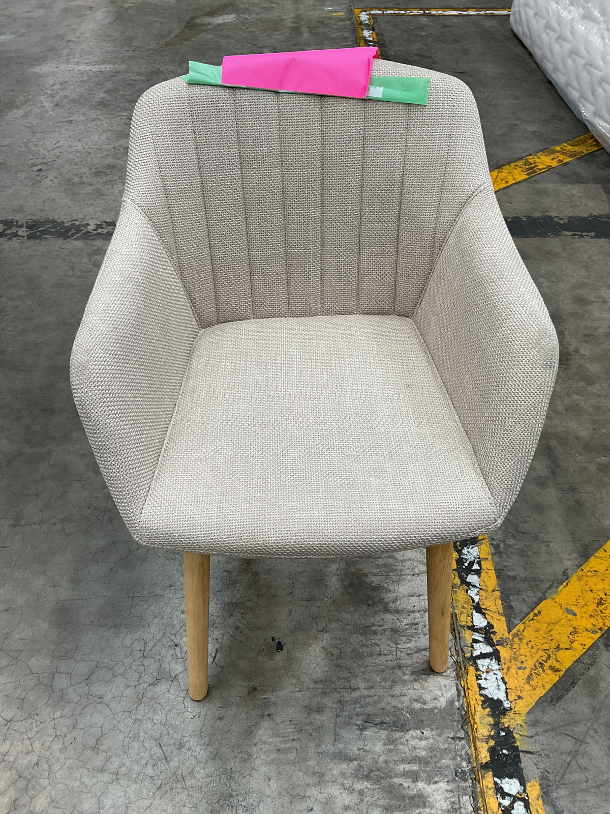 NZ CLZ20723 1 PCE PALMER CARVER DINING CHAIR BEIGE