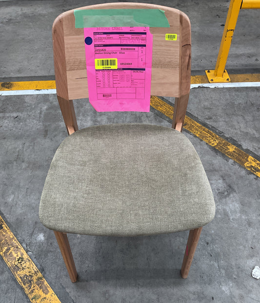 NZ CLZ20689 1 PCE AVALON DINING CHAIR OLIVE