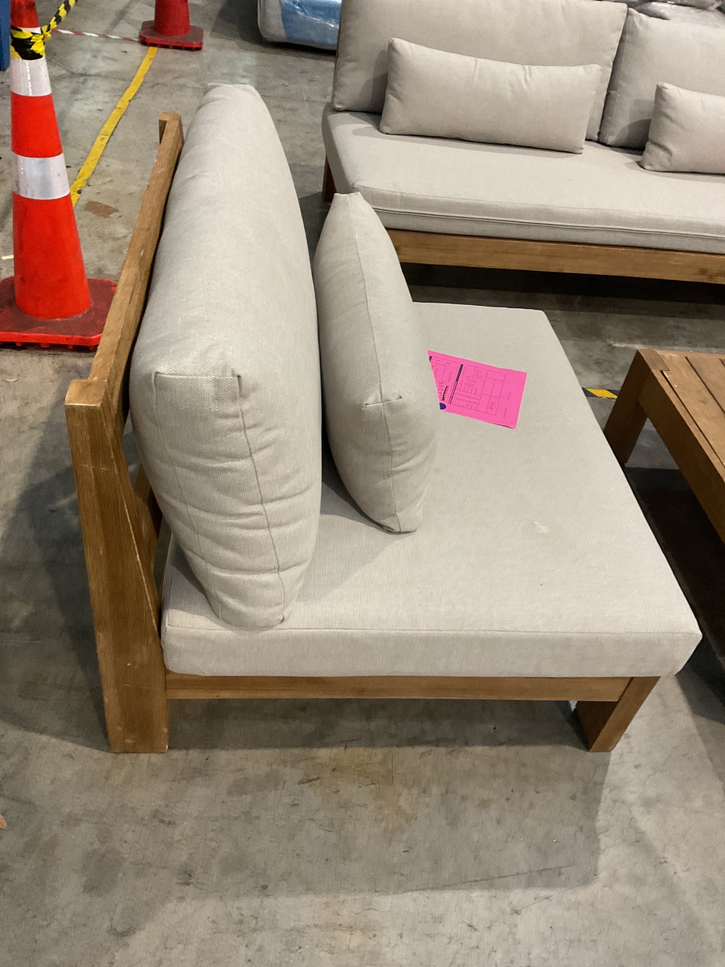 NZ CLZ20635 4 PCE CANNES SOFA 3S ACACIA NATURAL MKII