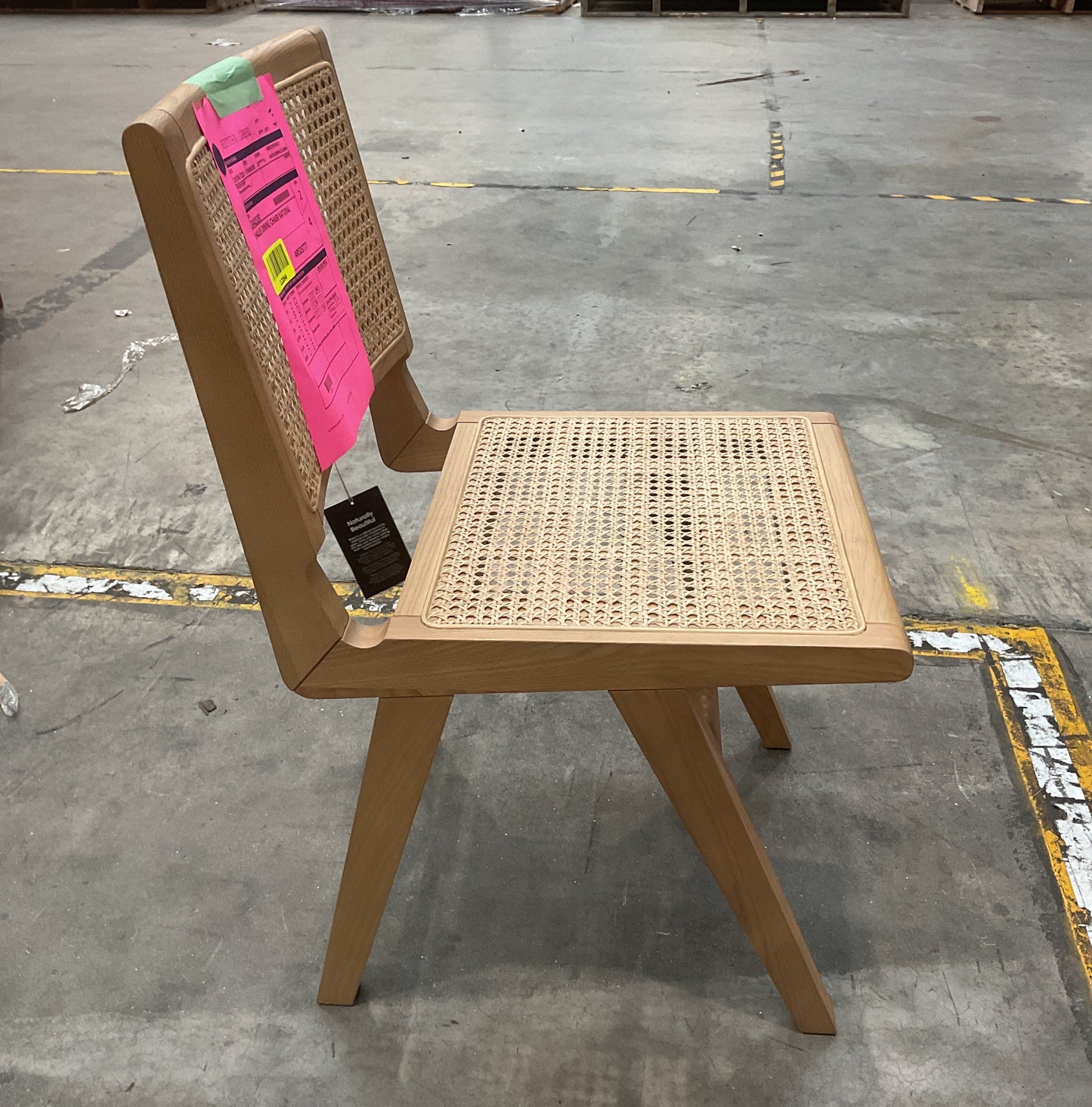 NZ CLZ20649 1 PCE HALLIE DINING CHAIR NATURAL