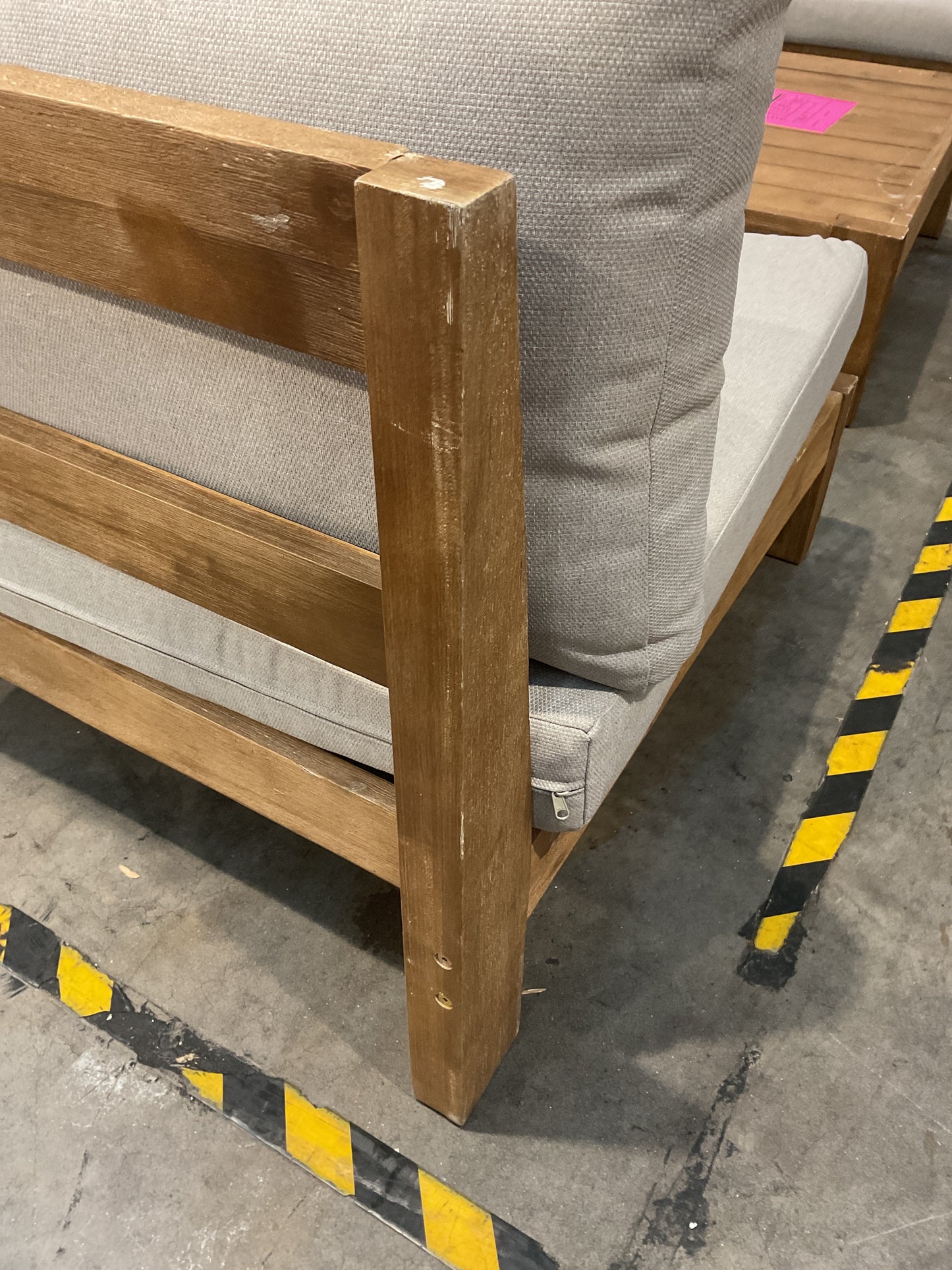 NZ CLZ20635 4 PCE CANNES SOFA 3S ACACIA NATURAL MKII