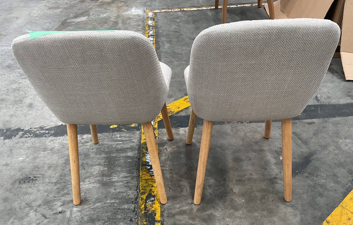NZ CLZ20708 2 PCE PALMER DINING CHAIR BEIGE