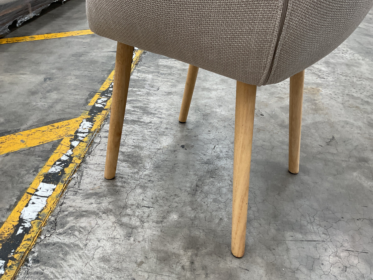 NZ CLZ20723 1 PCE PALMER CARVER DINING CHAIR BEIGE