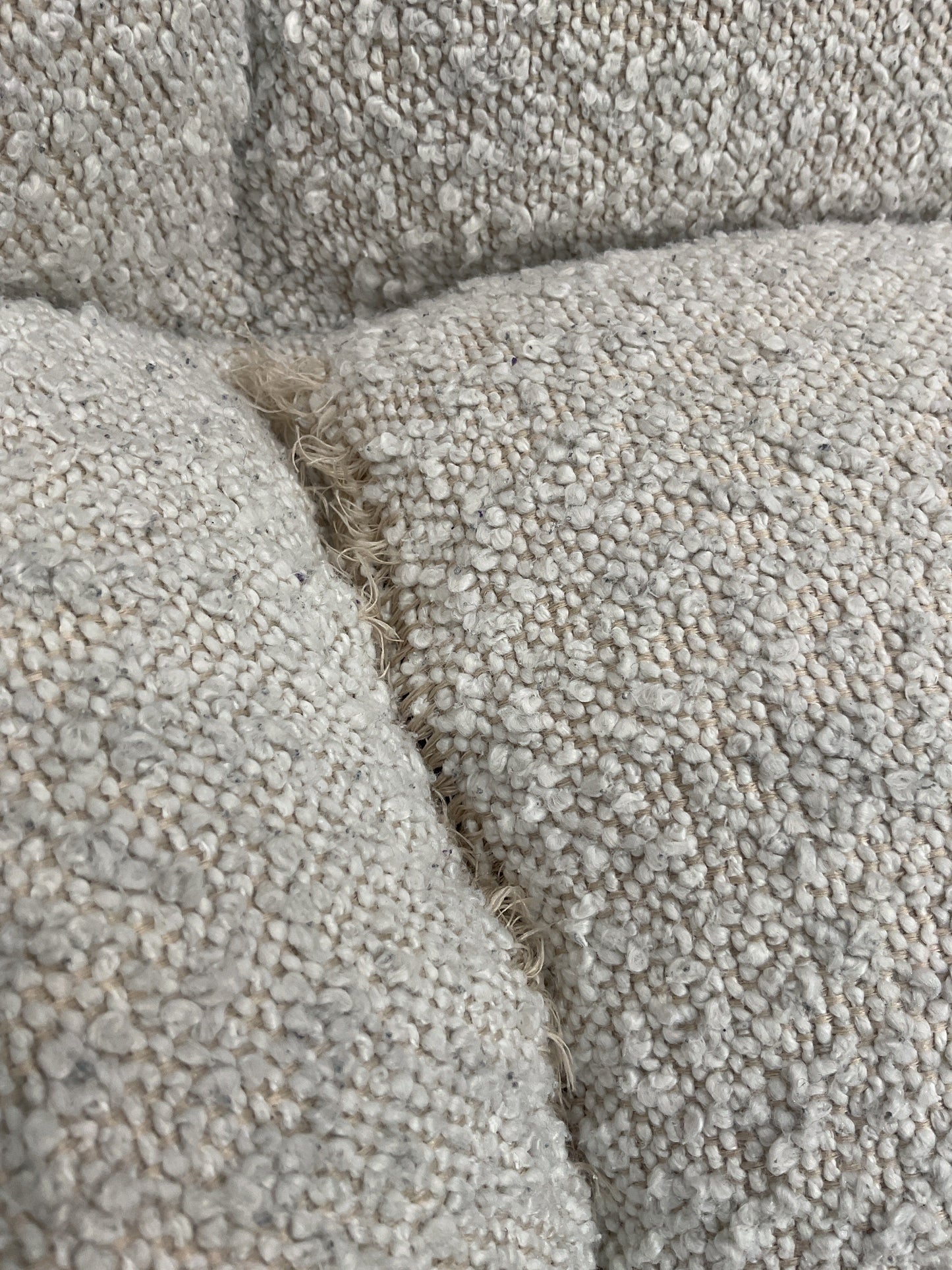 NZ CLZ20608 1 PCE AERO SOFA 3S JACQUARD BOUCLE CREAM