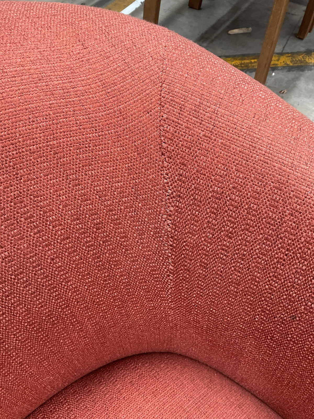 NZ CLZ20687 1 PCE COBBLE OCCASIONAL ARMCHAIR 1S ETON INDIAN RED
