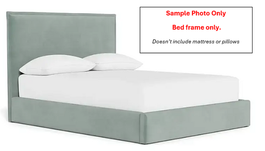 NZ CLZ20659 3 PCE AUDREY STANDARD BED - HEADBOARD QUEEN POEME FOG