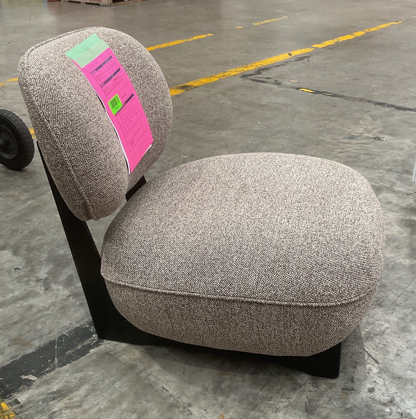 NZ PRZ20278 1 PCE CEBU OCCASIONAL CHAIR COBBLE BROWN