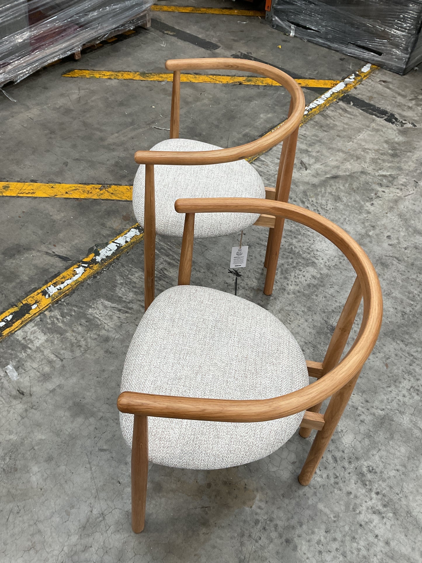 NZ PRZ20249 2 PCE EMERSON DINING CHAIR NATURAL