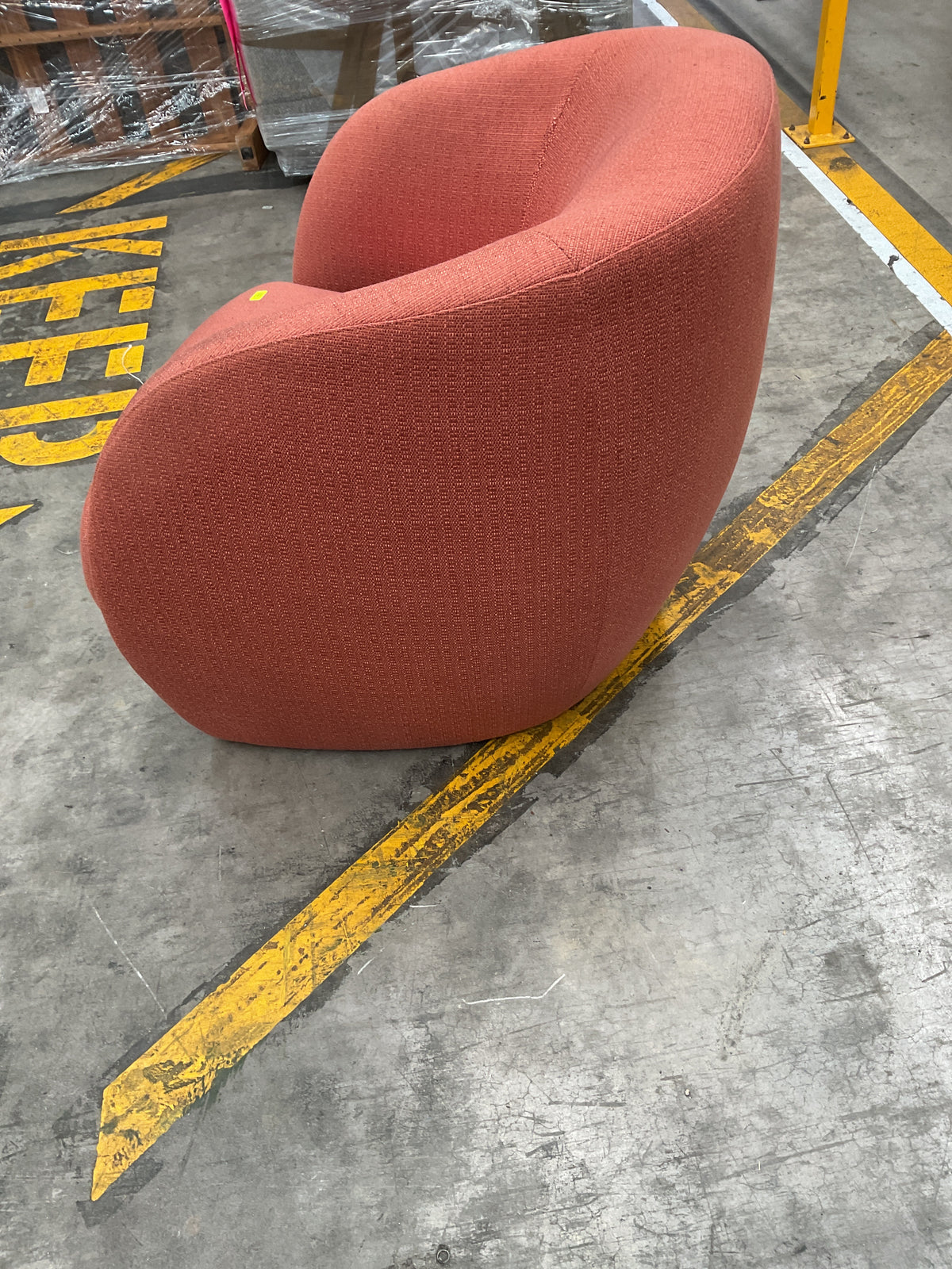 NZ CLZ20687 1 PCE COBBLE OCCASIONAL ARMCHAIR 1S ETON INDIAN RED
