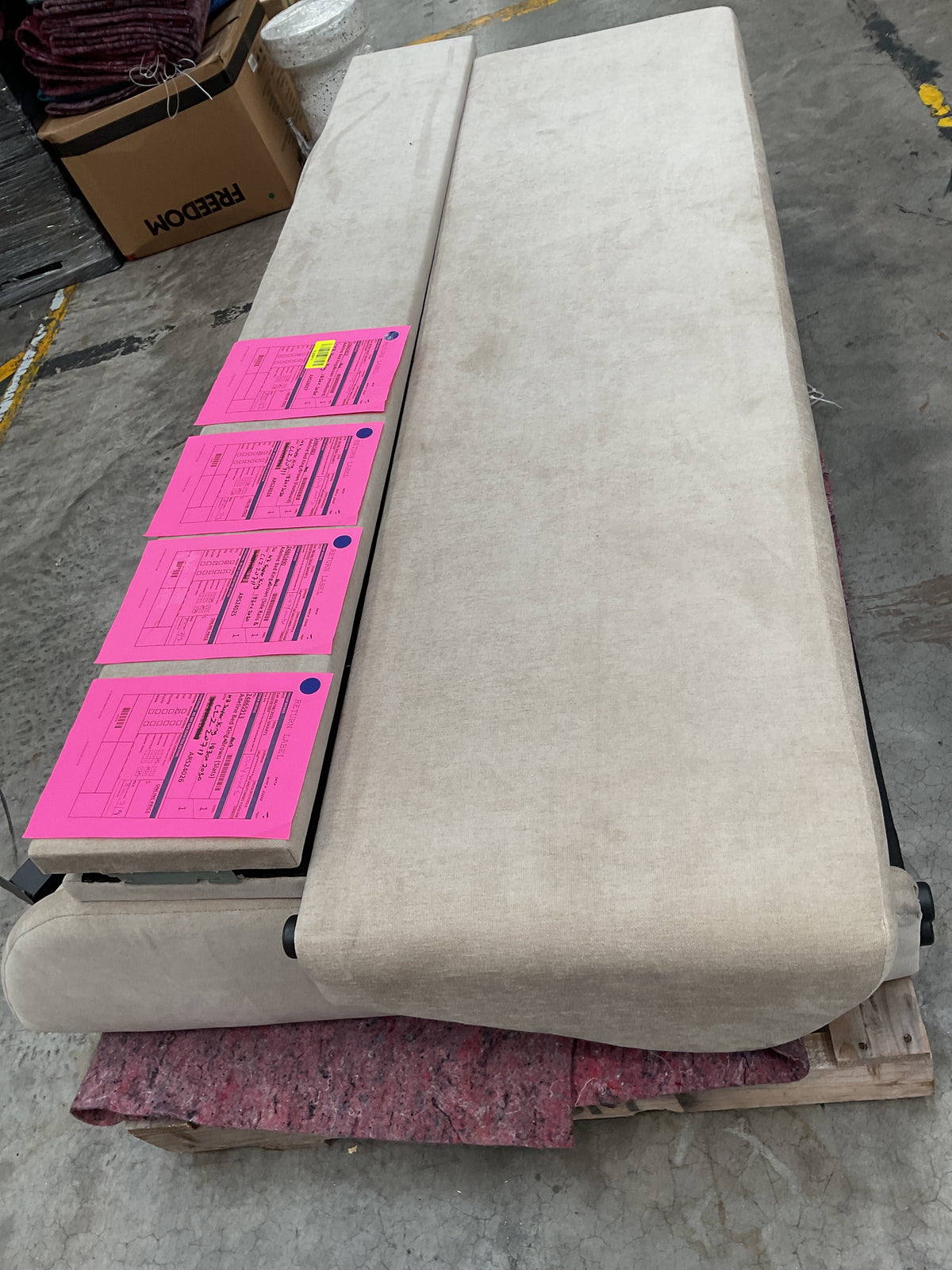 NZ CLZ20711 4 PCE ADELINE BED KING BROWN