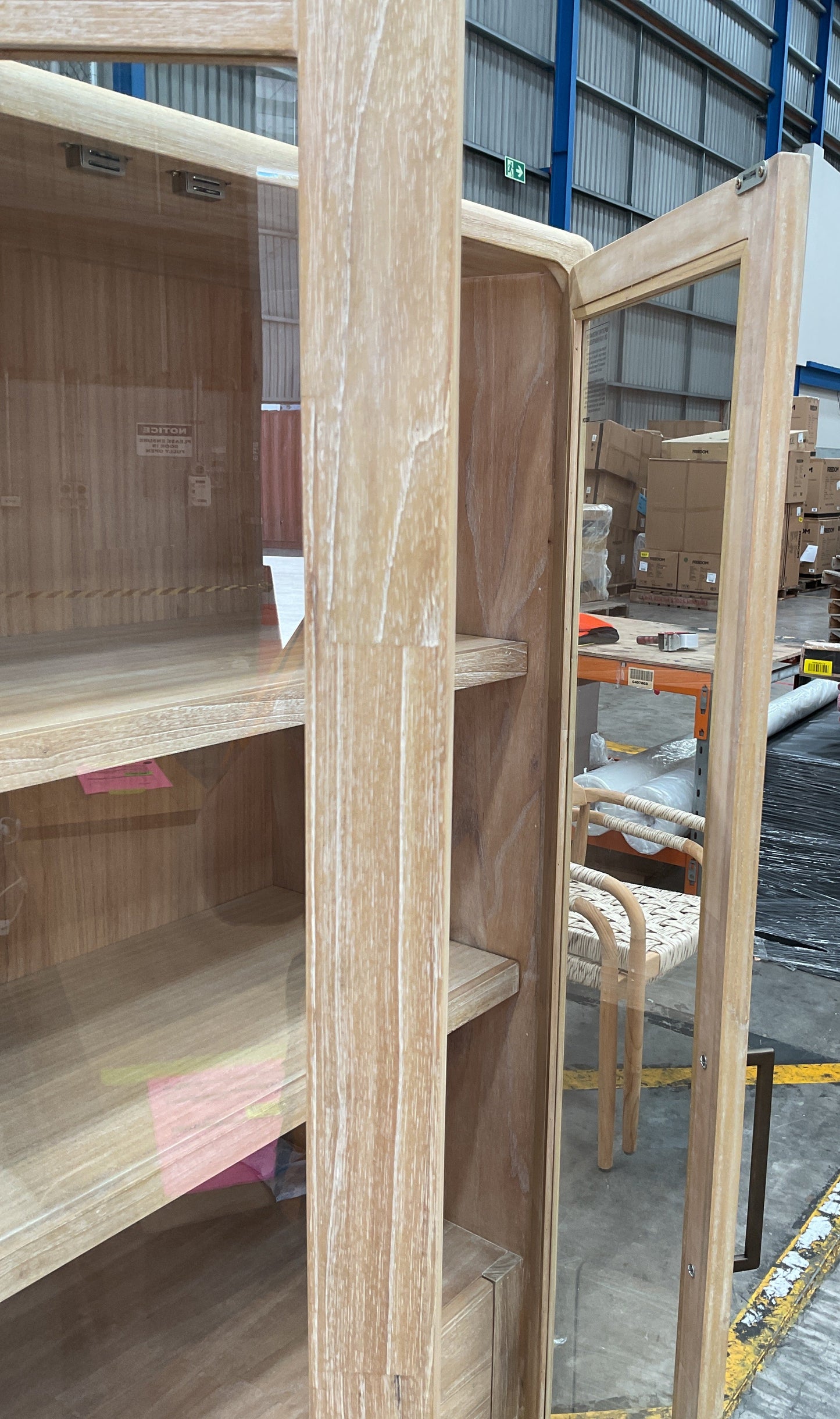 NZ PRZ20254 1 PCE RIVIERA DISPLAY CABINET 100X45CM NATURAL