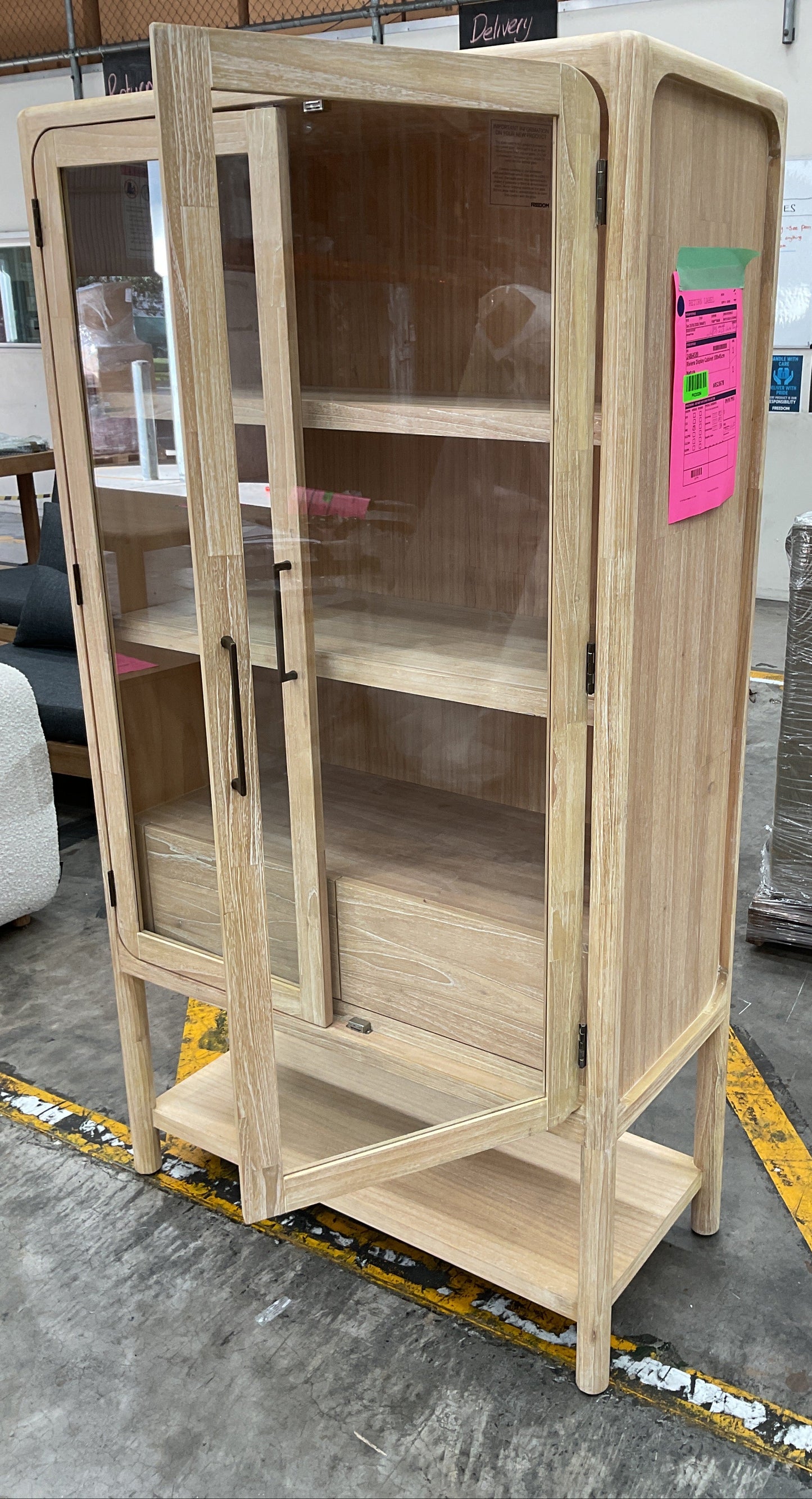 NZ PRZ20254 1 PCE RIVIERA DISPLAY CABINET 100X45CM NATURAL