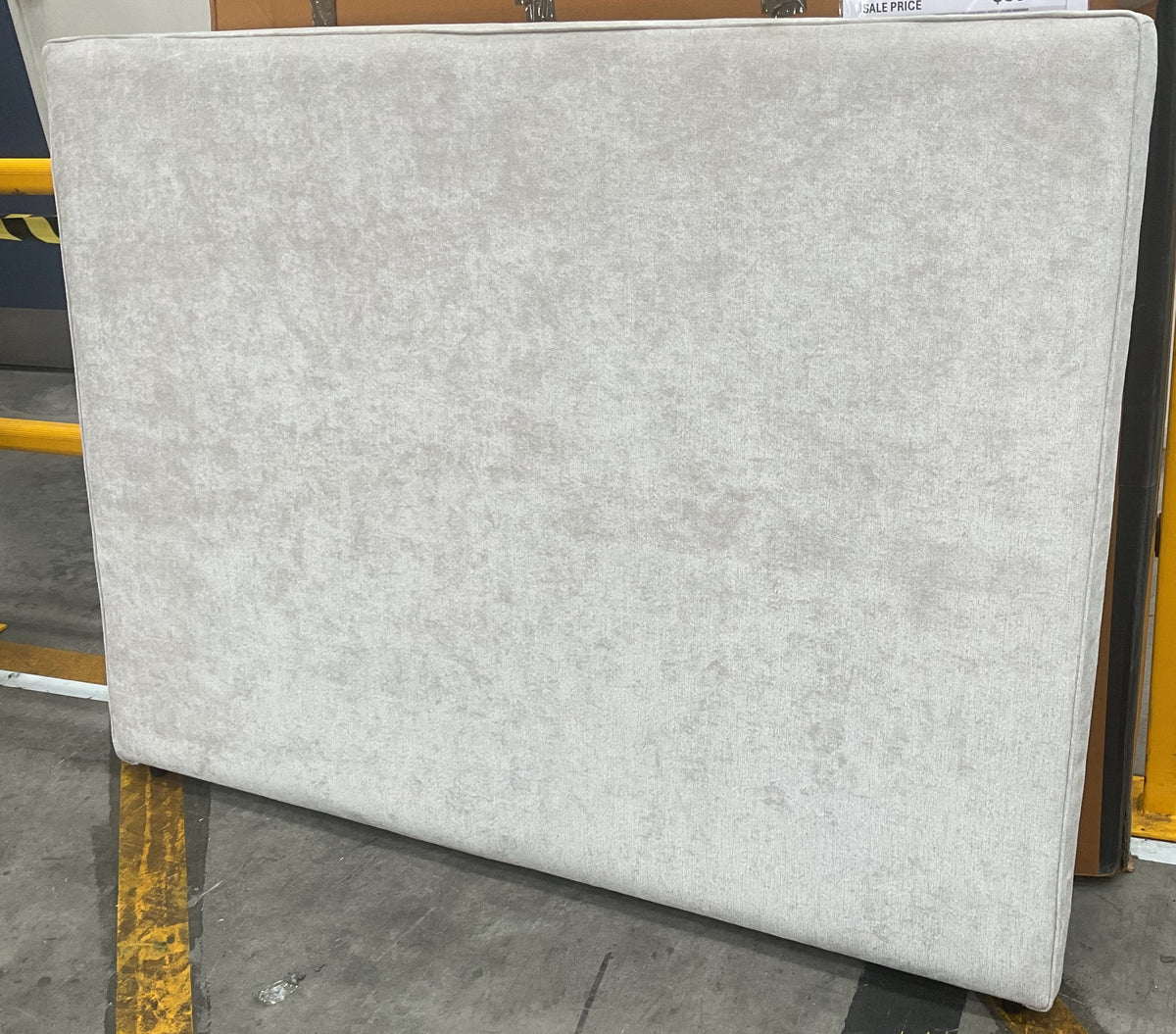 NZ CLZ20667 1 PCE AUDREY PIPED - HEADBOARD ONLY QUEEN ZEUS MIST (SELF PIPING)